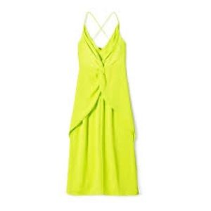 CUSHNIE For Target Lime Midi DRESS Size 2